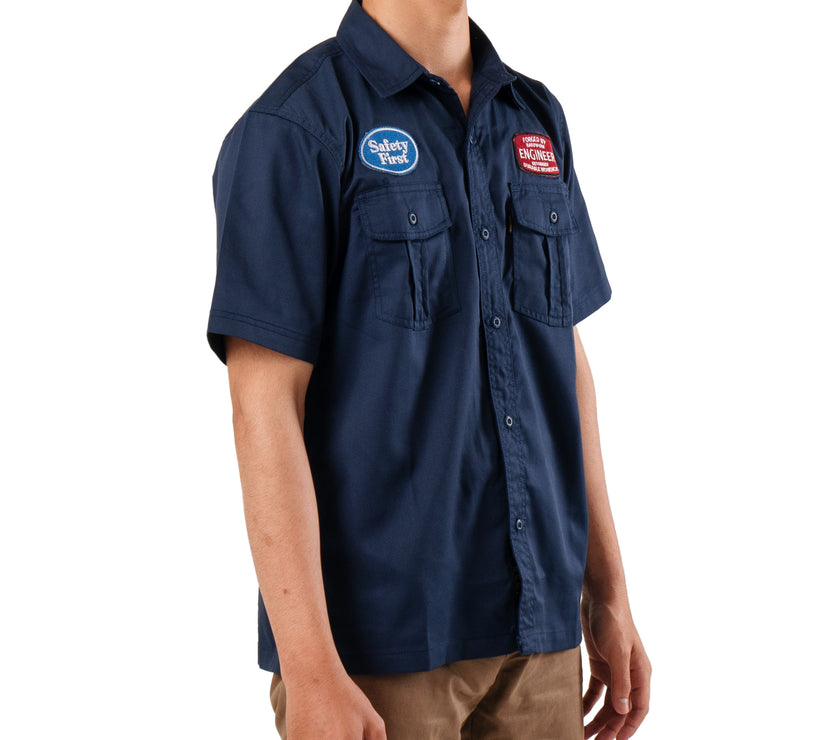 Freon Workshirt Kemeja Lapangan Lengan Pendek Reguler Fit