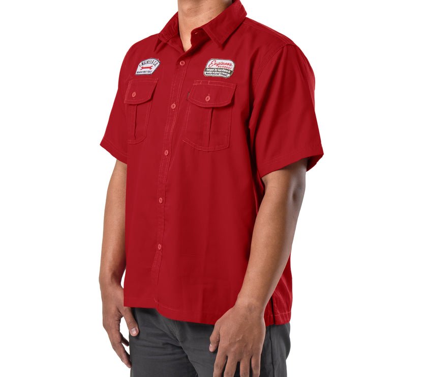 Garnet Workshirt Kemeja Lapangan Lengan Pendek Reguler Fit