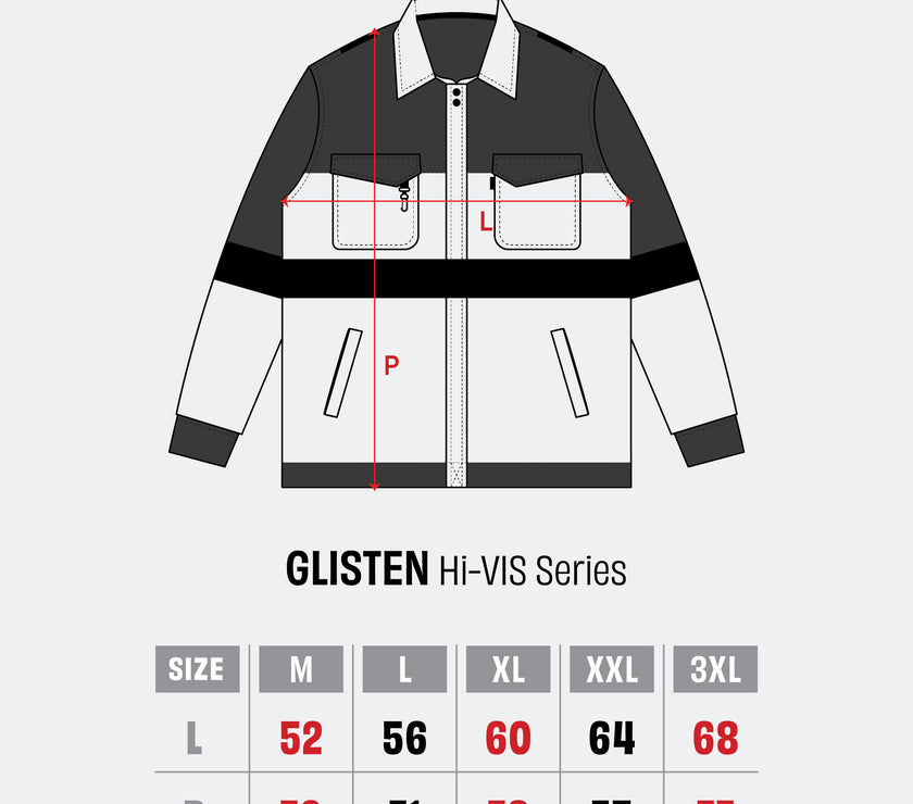 GLISTEN RED - Safety Reflector Fieldshirt