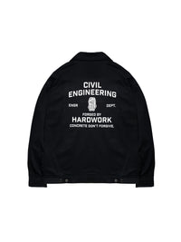 Ground - Engr Dept Series Black Civil Workjacket