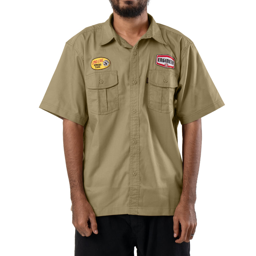 Grout Workshirt Kemeja Lapangan Lengan Pendek Reguler Fit