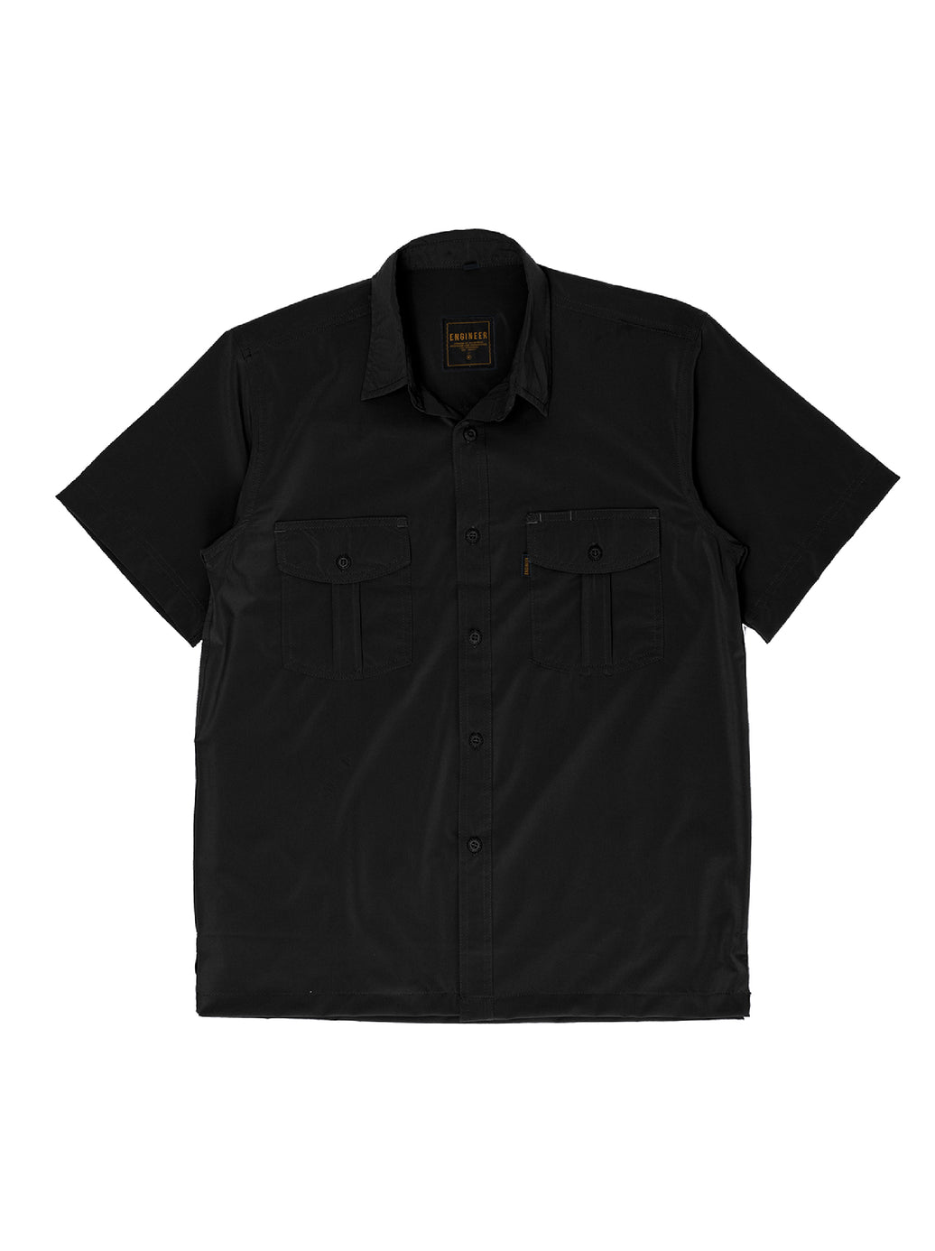 CRUDE BLACK - Workshirt Quickdry Reguler