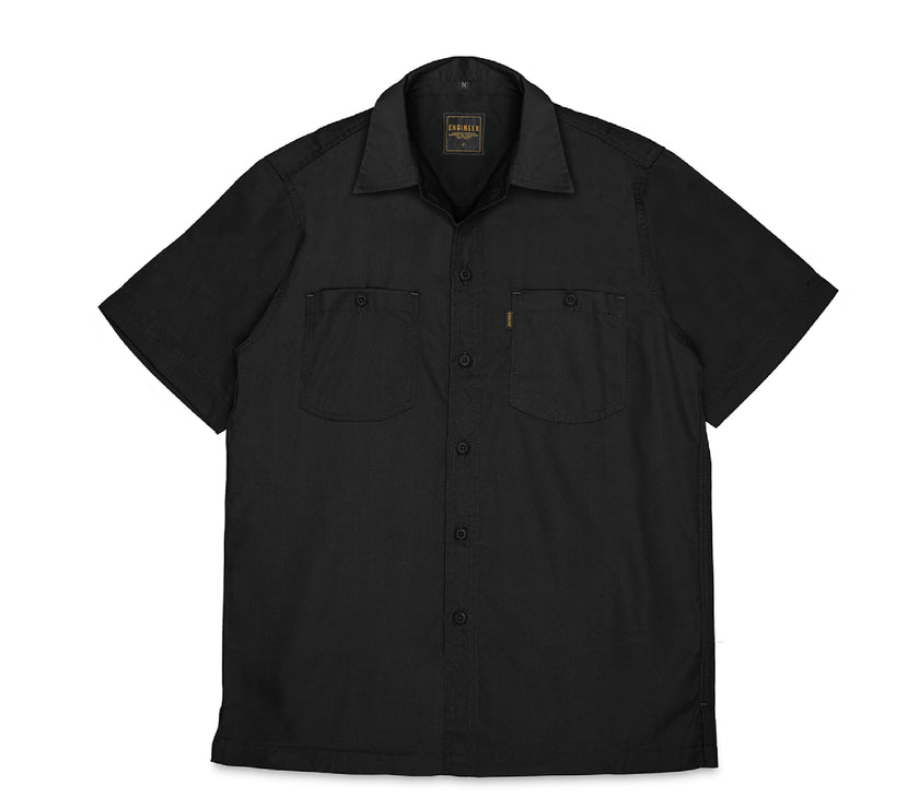 STEWARD BLACK - Workshirt Basic Regular