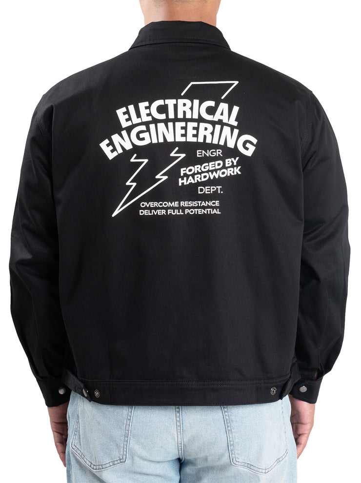 Stator Engr Dept Series Black Electrical Workjacket