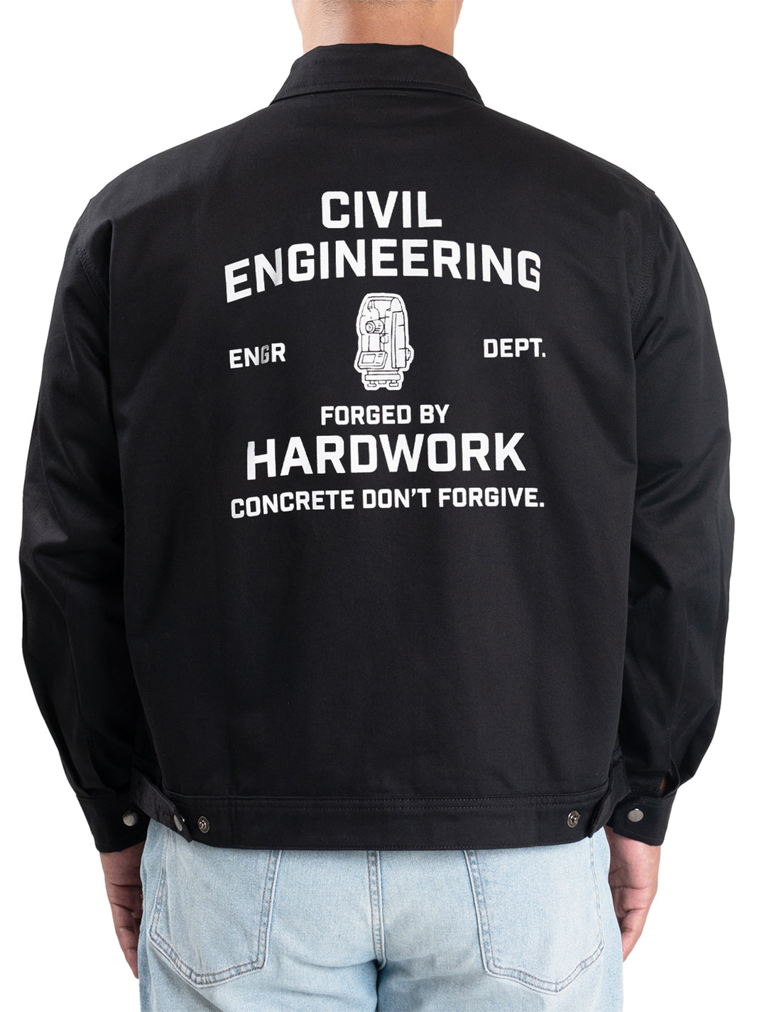 Ground - Engr Dept Series Black Civil Workjacket