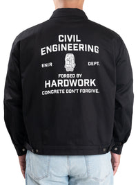 Ground - Engr Dept Series Black Civil Workjacket