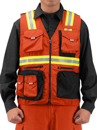 BARRIER ORANGE - Safety Vest Hi-Vis Series