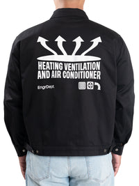 Plenum Engr Dept Series Black HVAC Workjacket