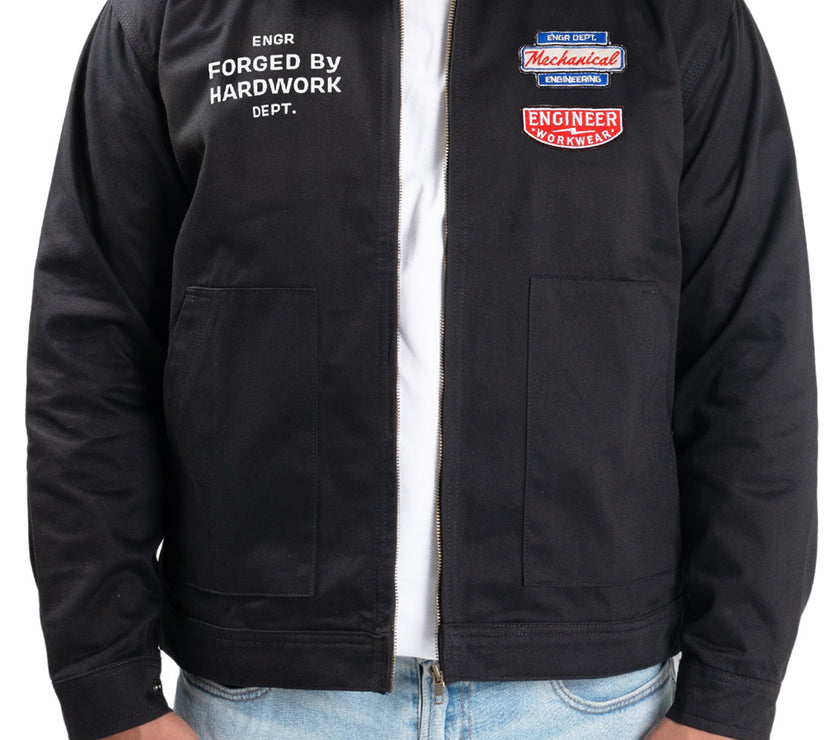 Helical Engr Dept Series Black Mechanical Workjacket