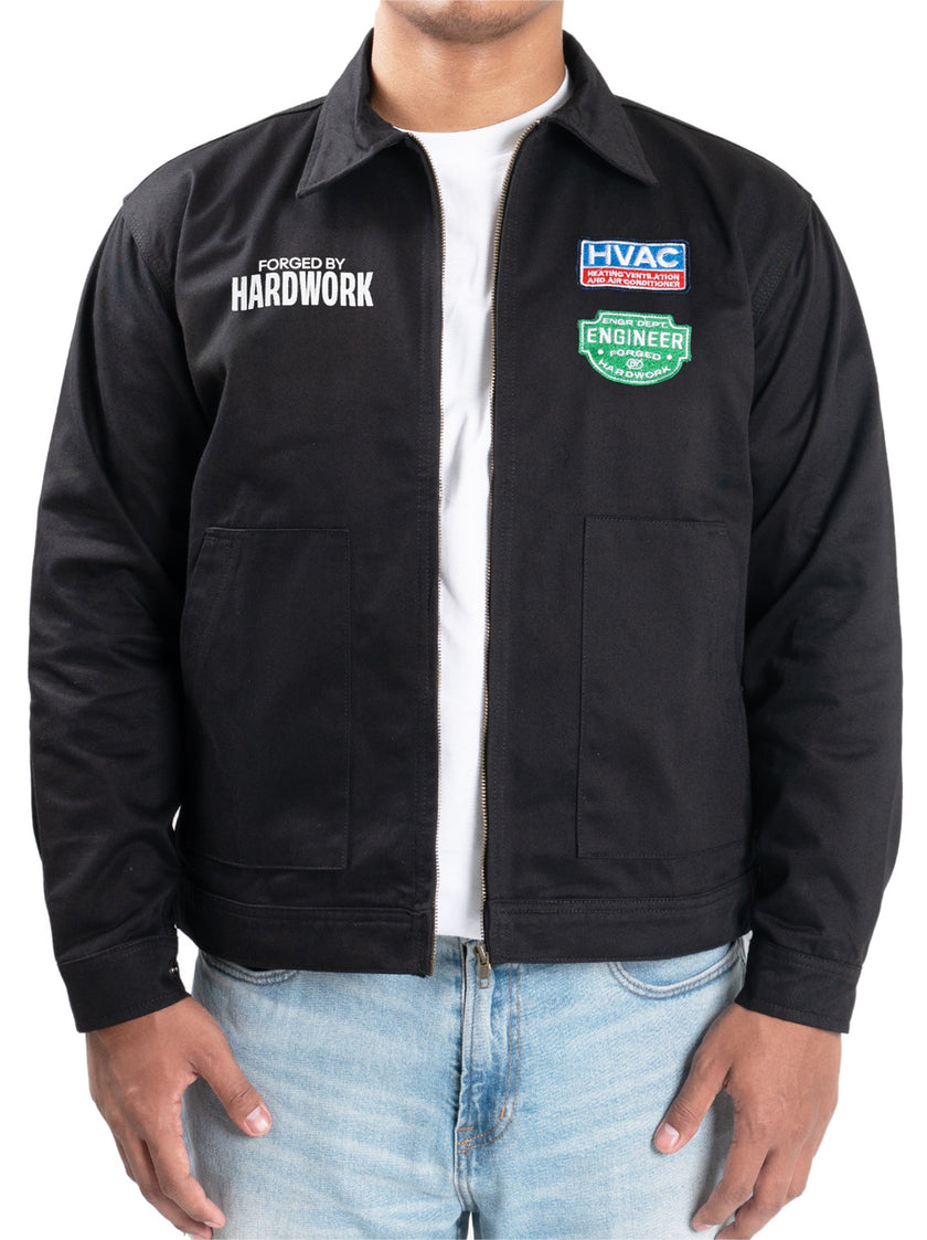 Plenum Engr Dept Series Black HVAC Workjacket
