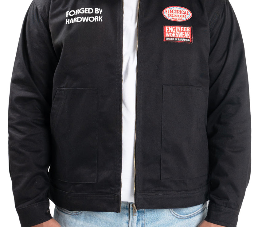 Stator Engr Dept Series Black Electrical Workjacket