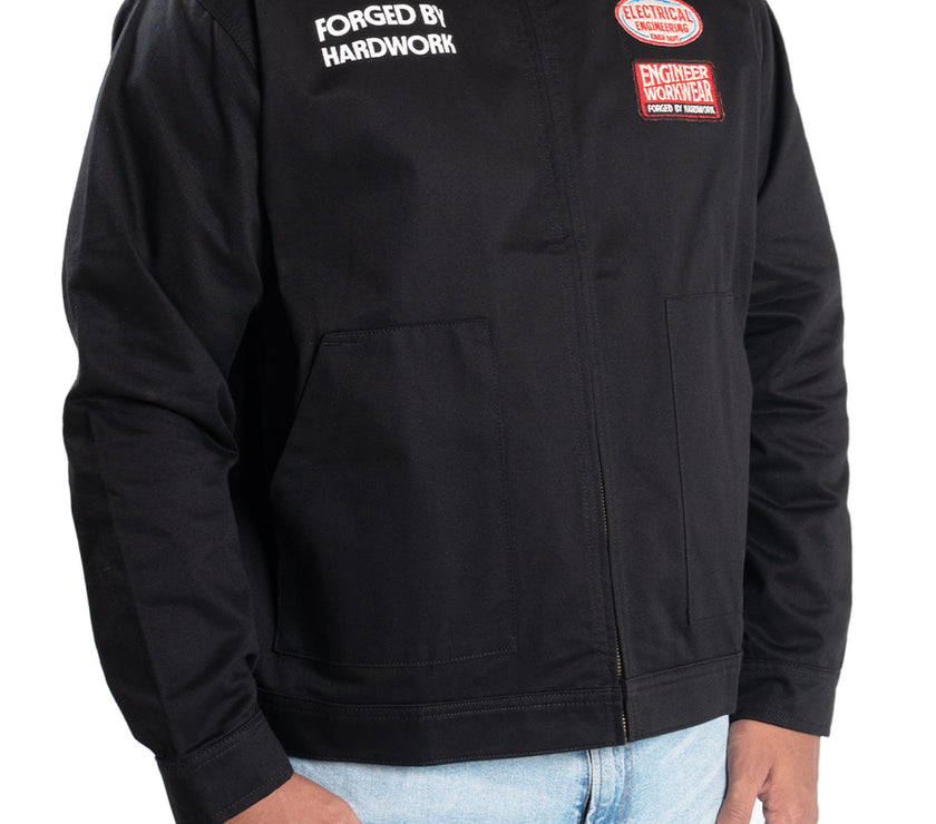 Stator Engr Dept Series Black Electrical Workjacket