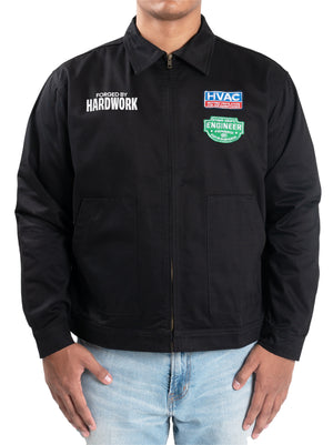 Plenum Engr Dept Series Black HVAC Workjacket