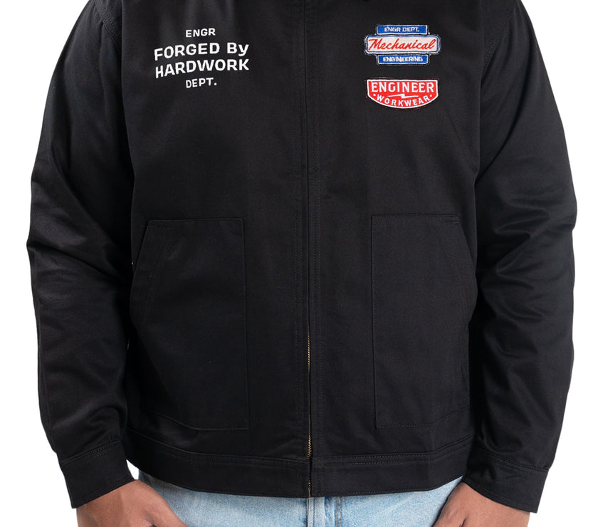 Helical Engr Dept Series Black Mechanical Workjacket