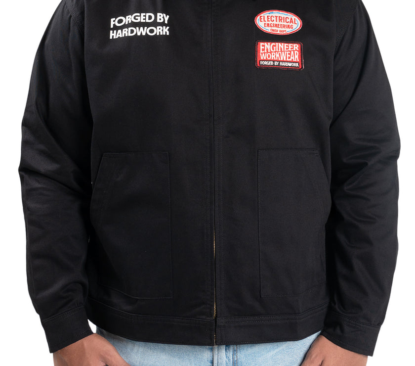 Stator Engr Dept Series Black Electrical Workjacket