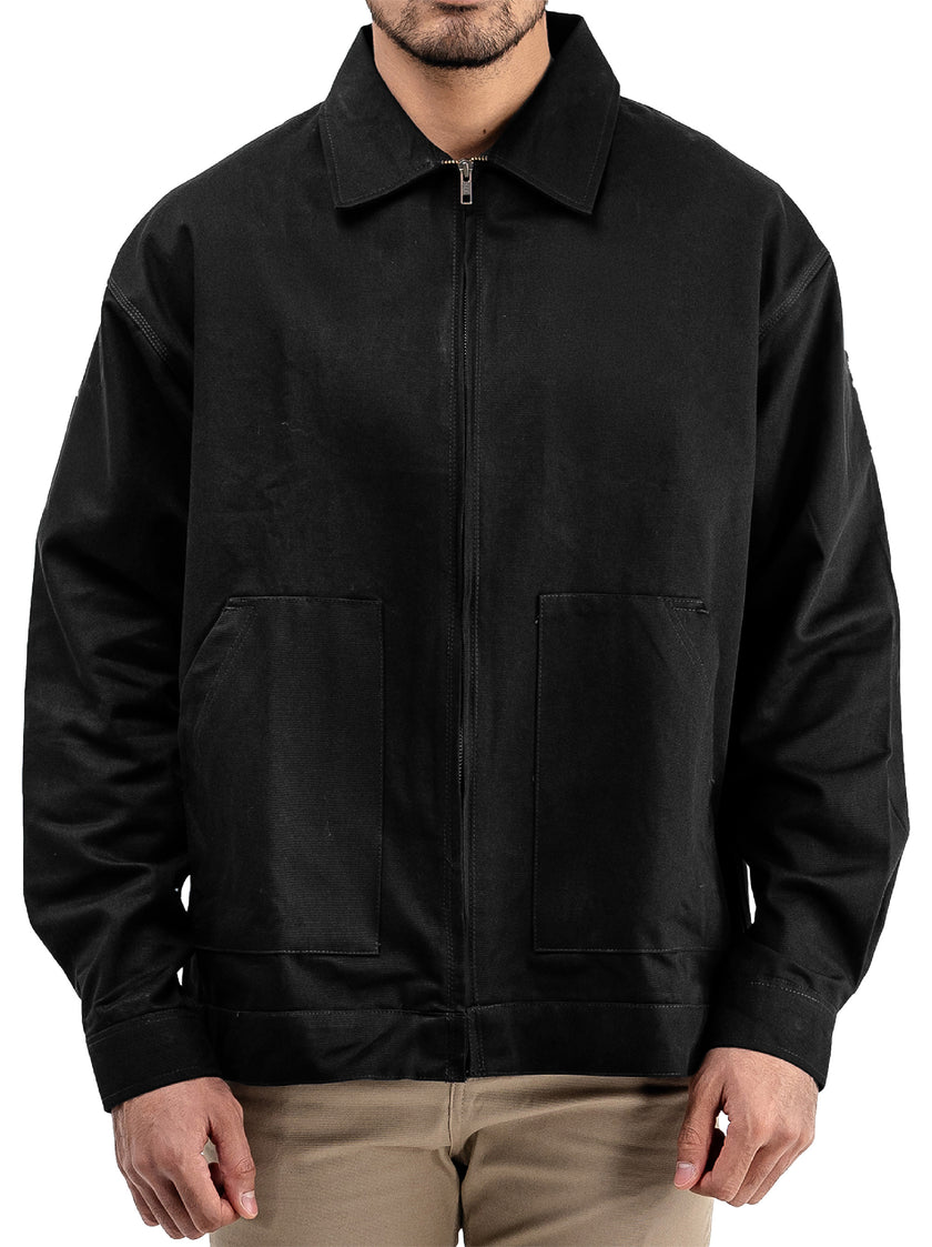 Mechanical Workjacket Black - Jaket Lapangan Casual Boxy