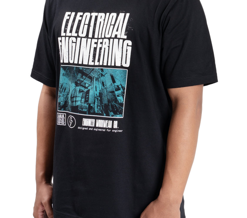 Eltron Engr Dept Series Black Electrical Tshirt