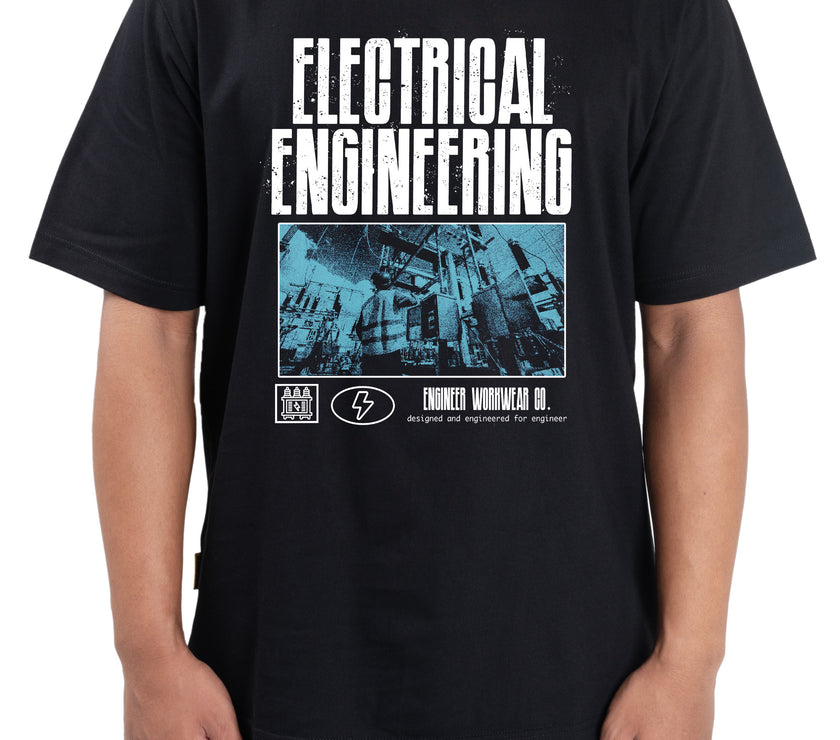 Eltron Engr Dept Series Black Electrical Tshirt