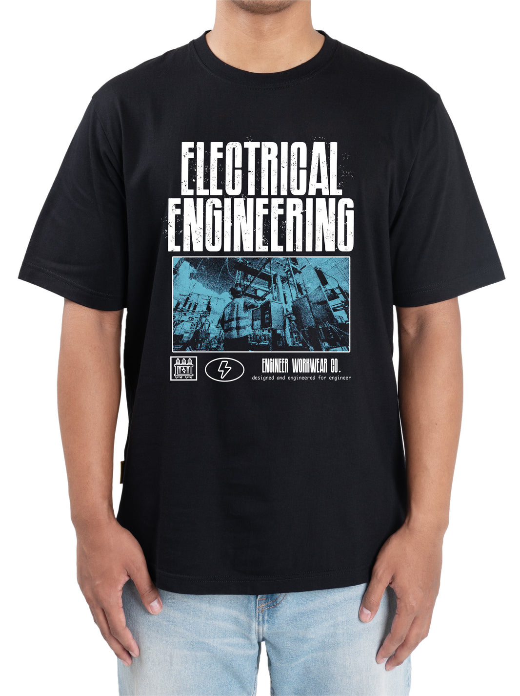 Eltron Engr Dept Series Black Electrical Tshirt