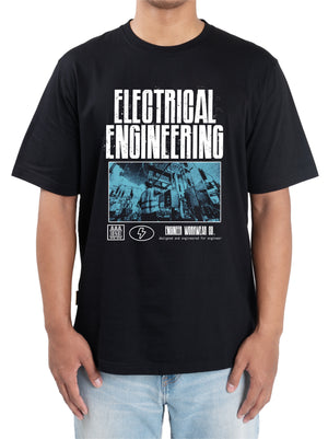 Eltron Engr Dept Series Black Electrical Tshirt