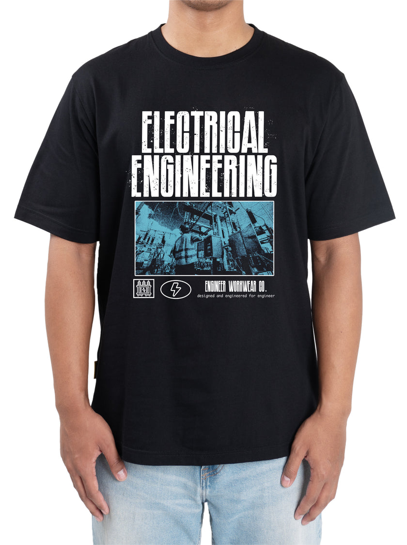 Eltron Engr Dept Series Black Electrical Tshirt