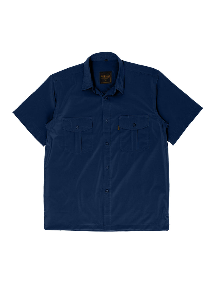 CRUDE NAVY - Workshirt Quickdry Reguler