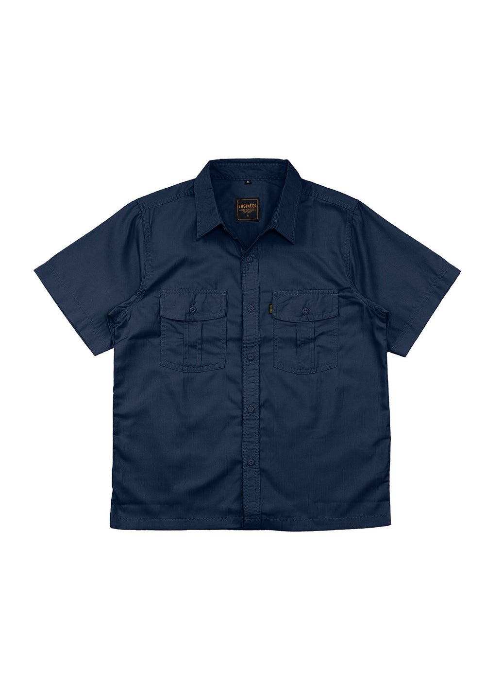 BASIC NAVY - Workshirt Basic Regular Short Sleeve