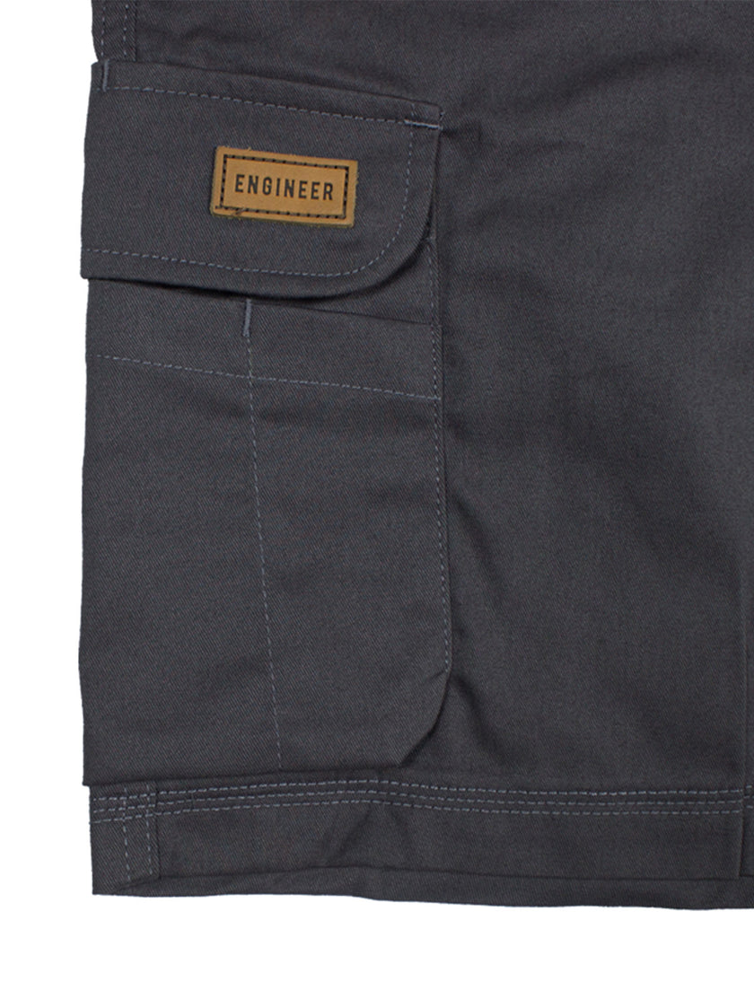 GRADER CHARCOAL - Short Cargo Workpants