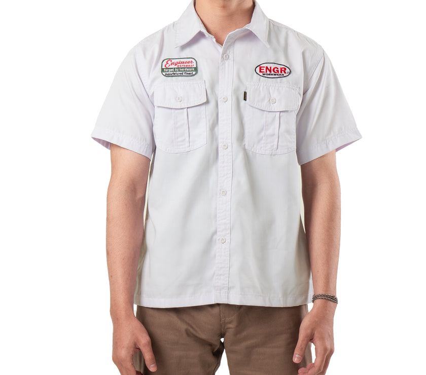 Platina Workshirt Kemeja Lapangan Lengan Pendek Reguler Fit