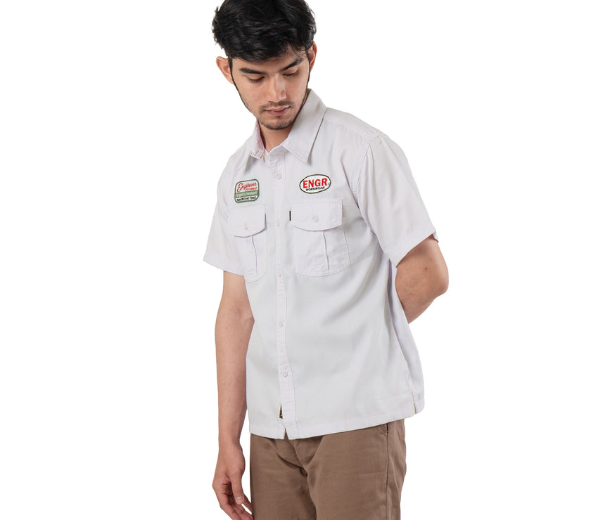 Platina Workshirt Kemeja Lapangan Lengan Pendek Reguler Fit