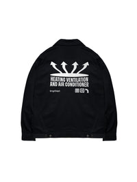 Plenum Engr Dept Series Black HVAC Workjacket