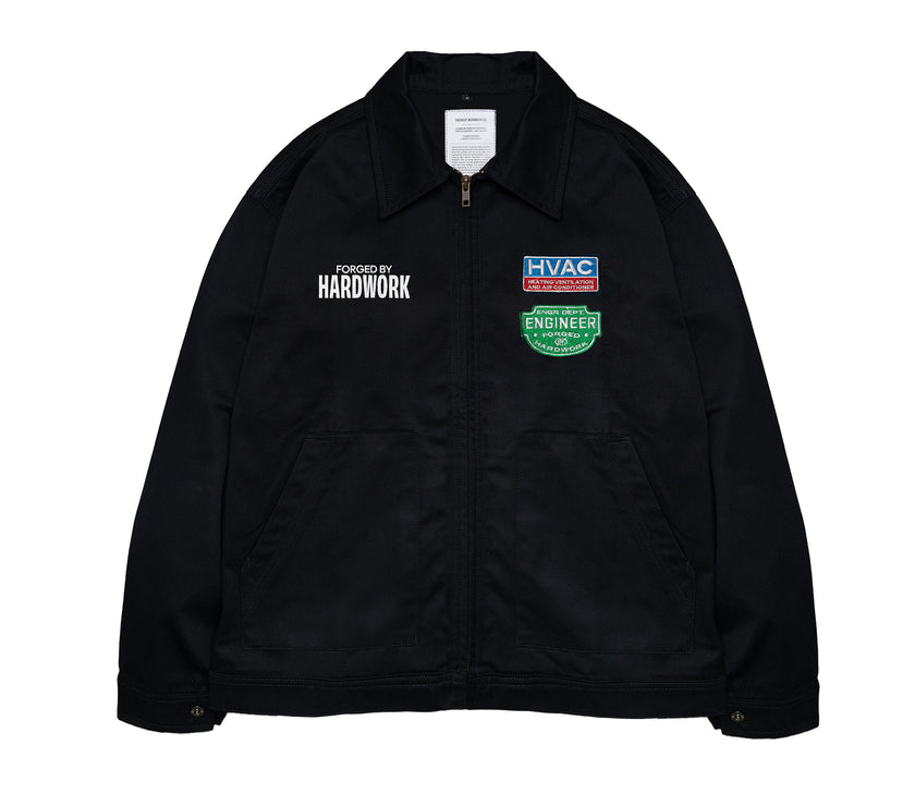 Plenum Engr Dept Series Black HVAC Workjacket