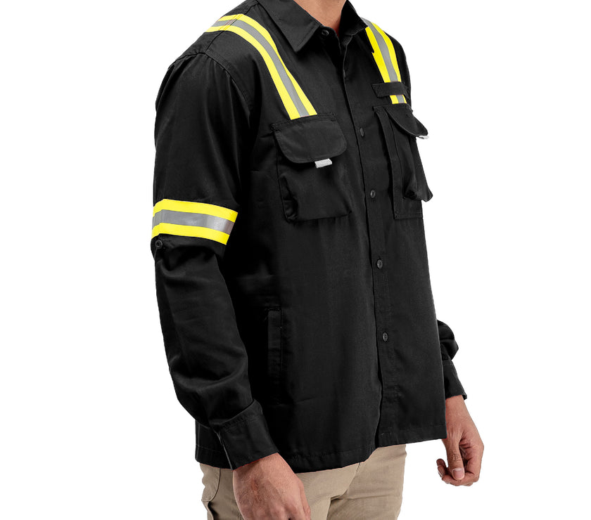 LOGGING BLACK - Safety Reflector Fieldshirt