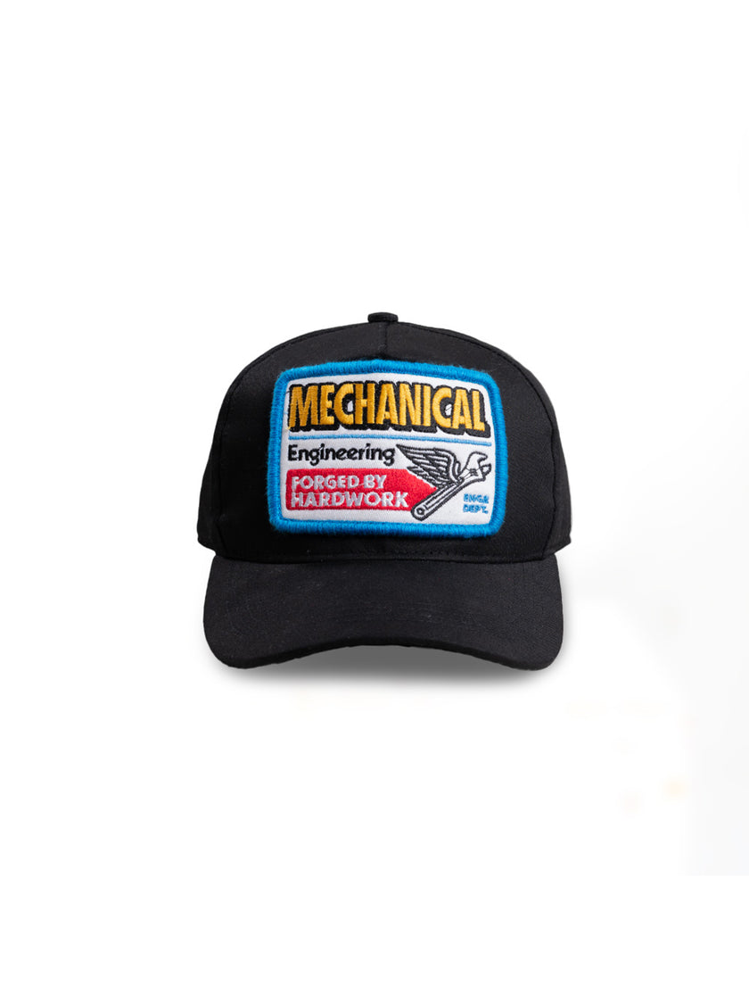 Engineer Workwear - Spindle Engr Dept Series Black Mechanical Cap