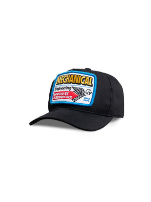 Engineer Workwear - Spindle Engr Dept Series Black Mechanical Cap