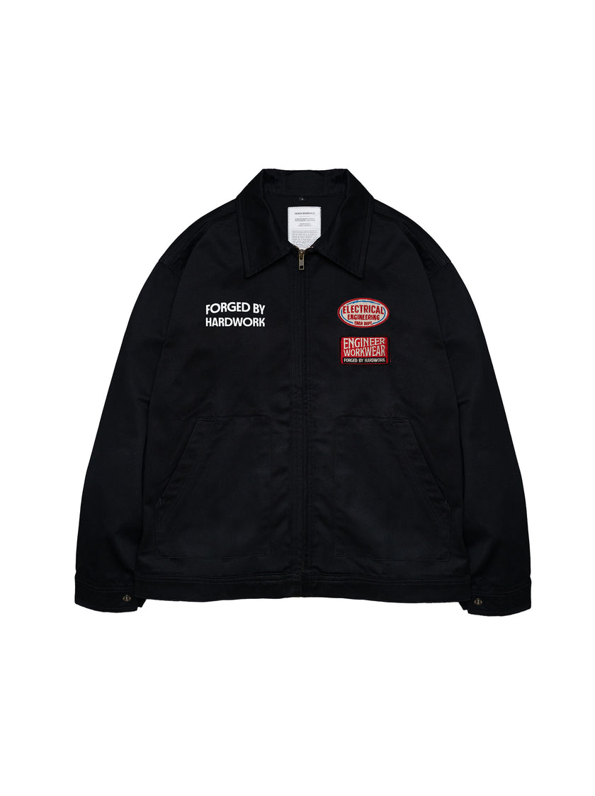 Stator Engr Dept Series Black Electrical Workjacket