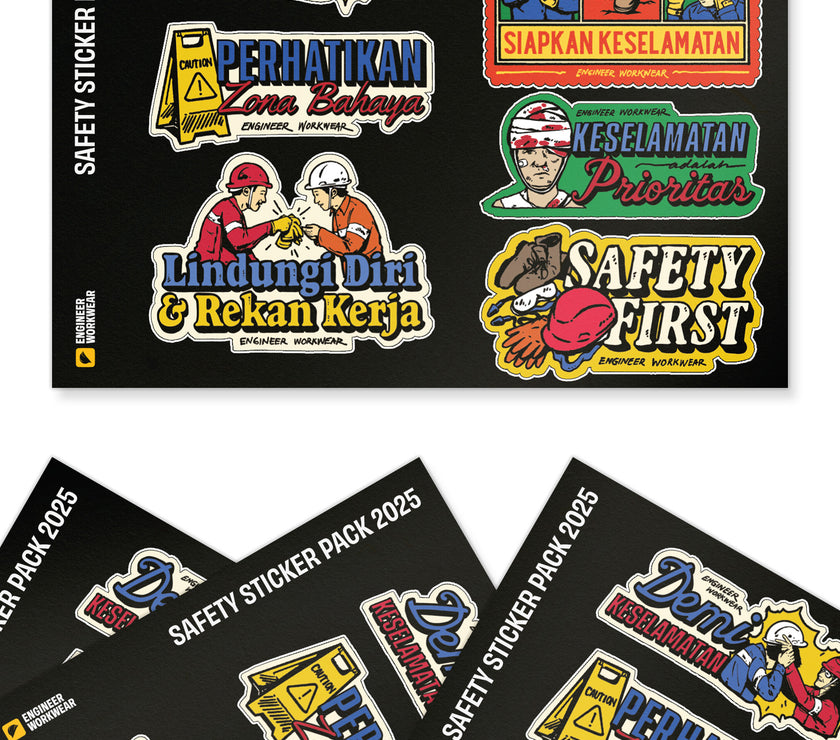 Engineer Workwear - Safety Sticker Pack