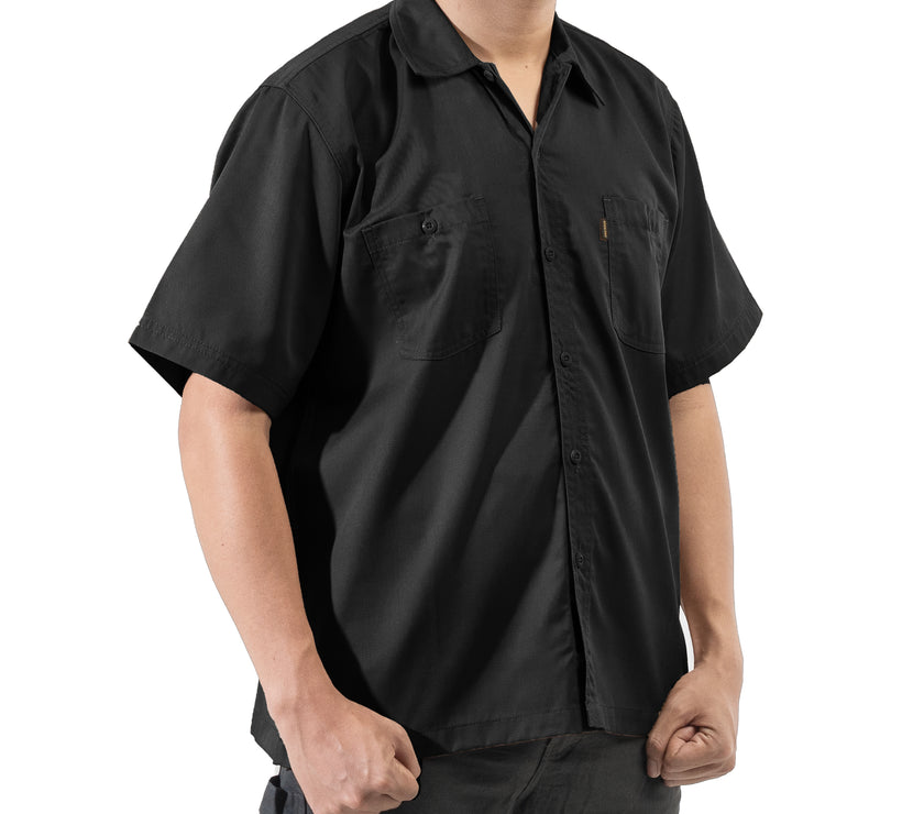 STEWARD BLACK - Workshirt Basic Regular