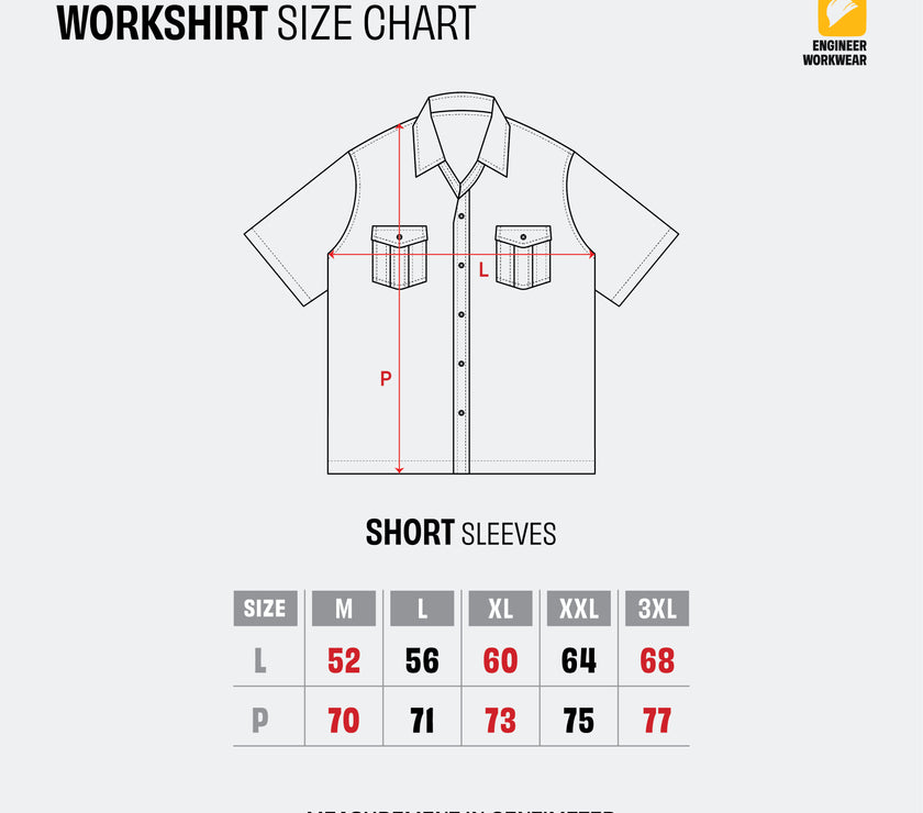 Struct Workshirt Kemeja Lapangan Lengan Pendek Reguler Fit