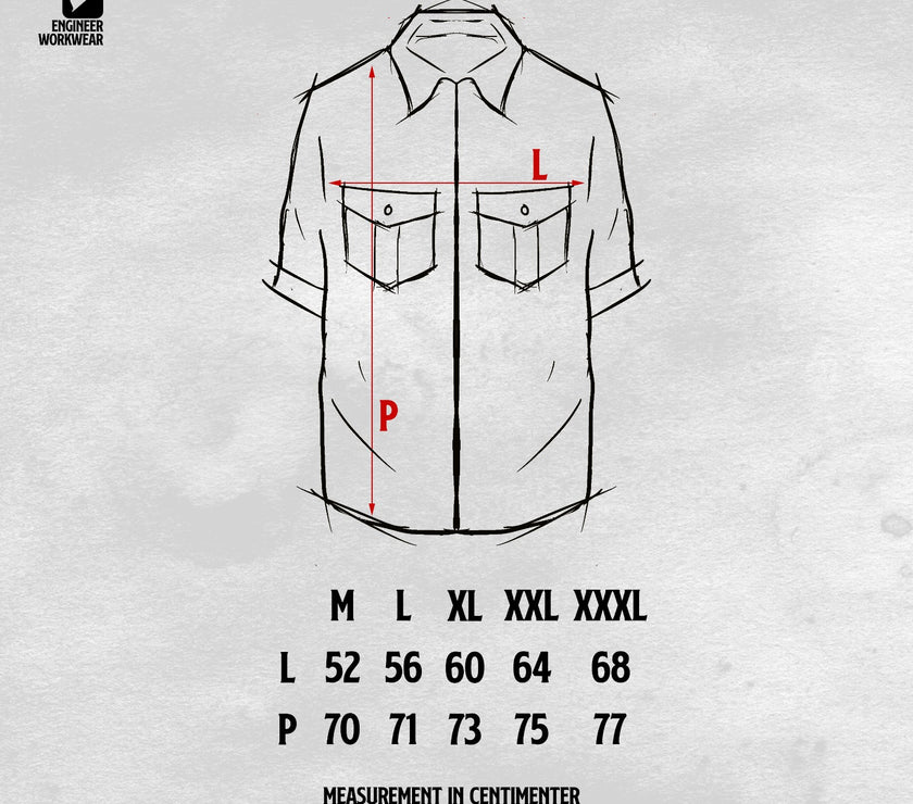 Grout Workshirt Kemeja Lapangan Lengan Pendek Reguler Fit