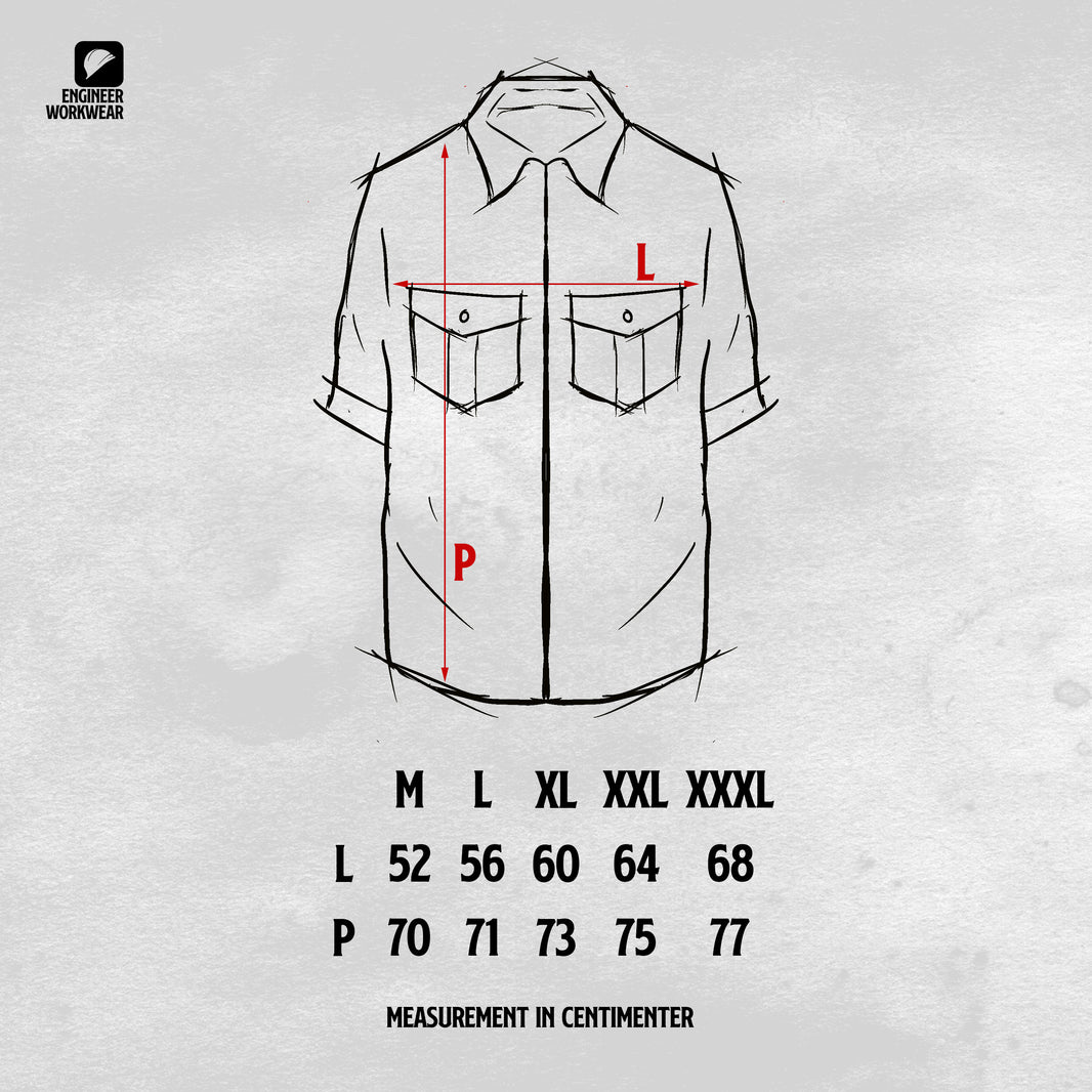 CRUDE NAVY - Workshirt Quickdry Reguler