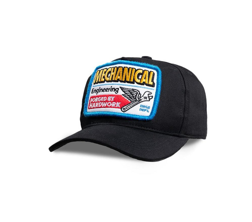 Engineer Workwear - Spindle Engr Dept Series Black Mechanical Cap