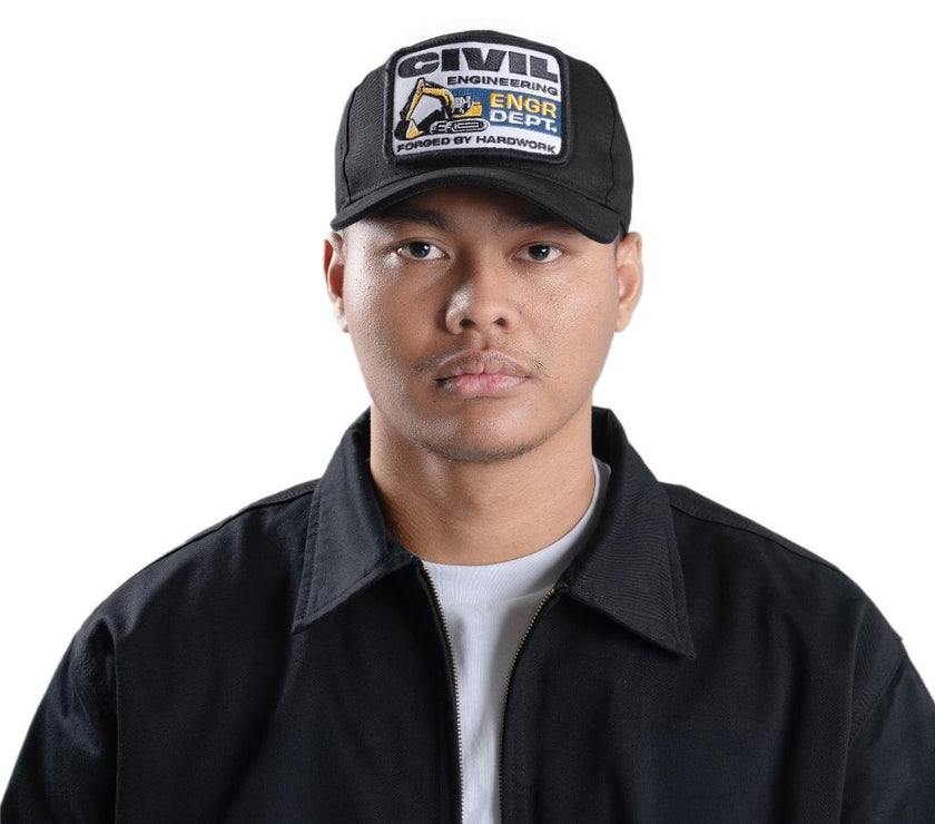 Engineer Workwear - Culvert Engr Dept Series Black Civil Cap