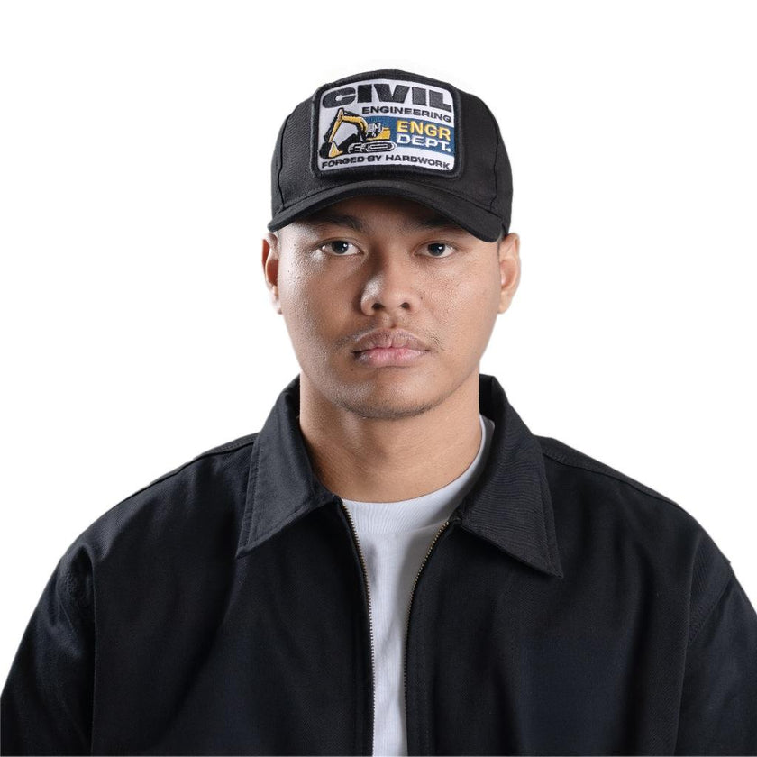 Engineer Workwear - Culvert Engr Dept Series Black Civil Cap