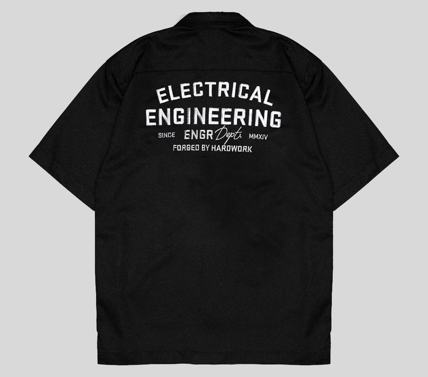Sparkline - Boxy Workshirt Black Electrical Engr Dept Series