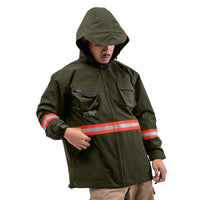 Engineer Workwear - Strain Olive Reflector Jacket/ Jacket Water Repellent Rain Defender