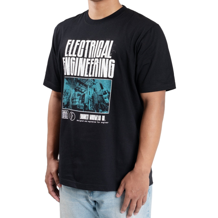 Eltron Engr Dept Series Black Electrical Tshirt