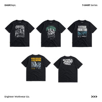 Engineer Workwear -  Engr Dept Series Black Tshirt