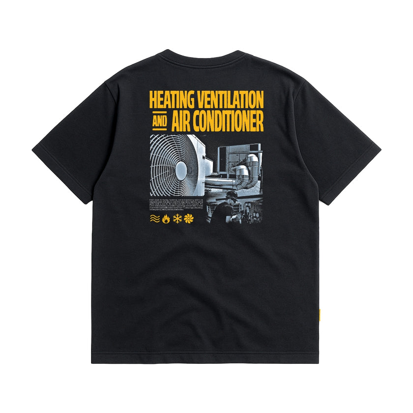 Engineer Workwear -  Engr Dept Series Black Tshirt