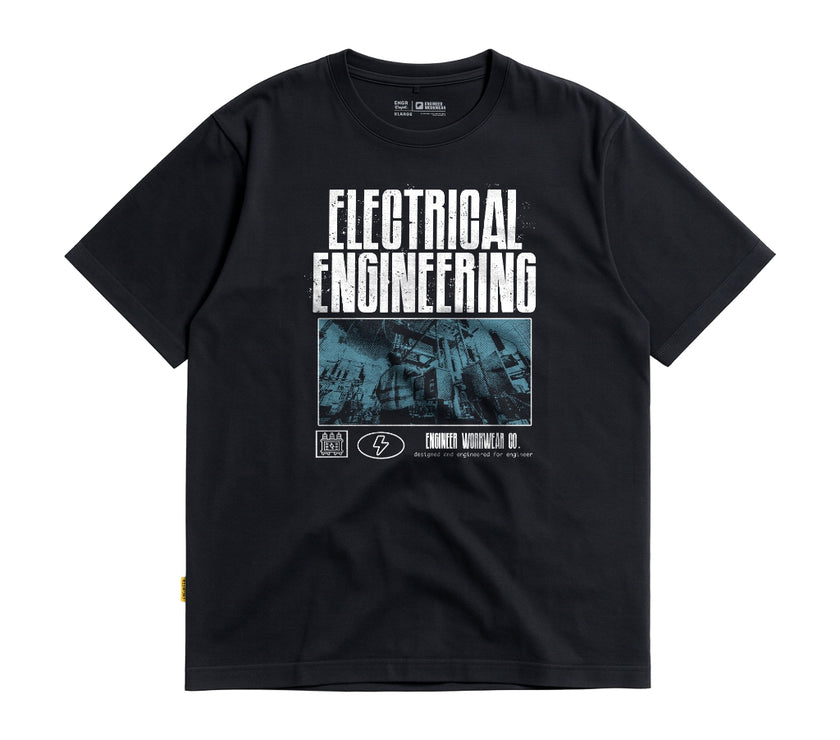 Eltron Engr Dept Series Black Electrical Tshirt